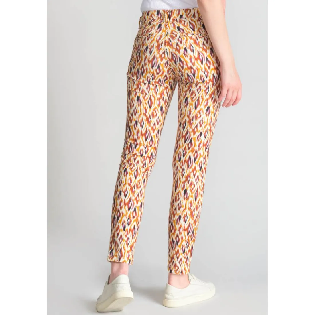 Pantalon slim DYLI MAY fauve jaune en coton Nea