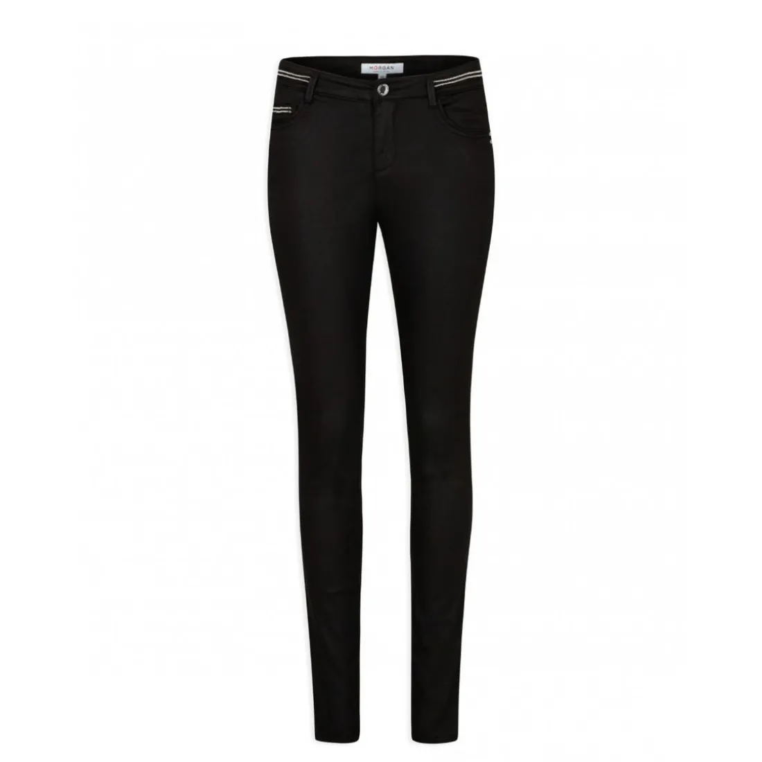 Pantalon slim enduit