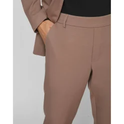 Pantalon slim fit marron Lola