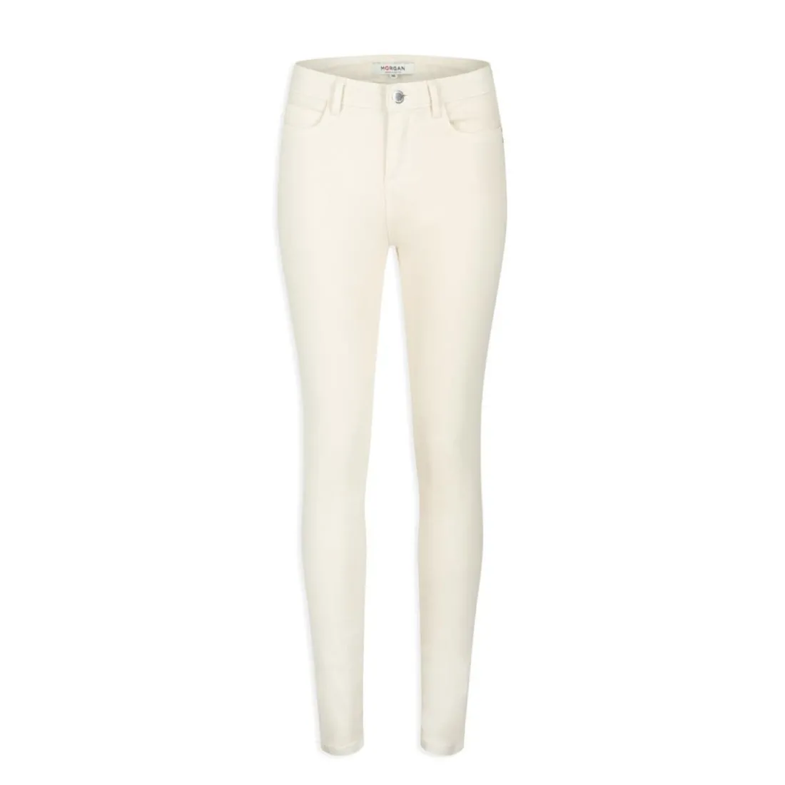 Pantalon slim taille standard ivoire