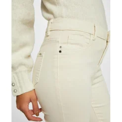 Pantalon slim taille standard ivoire