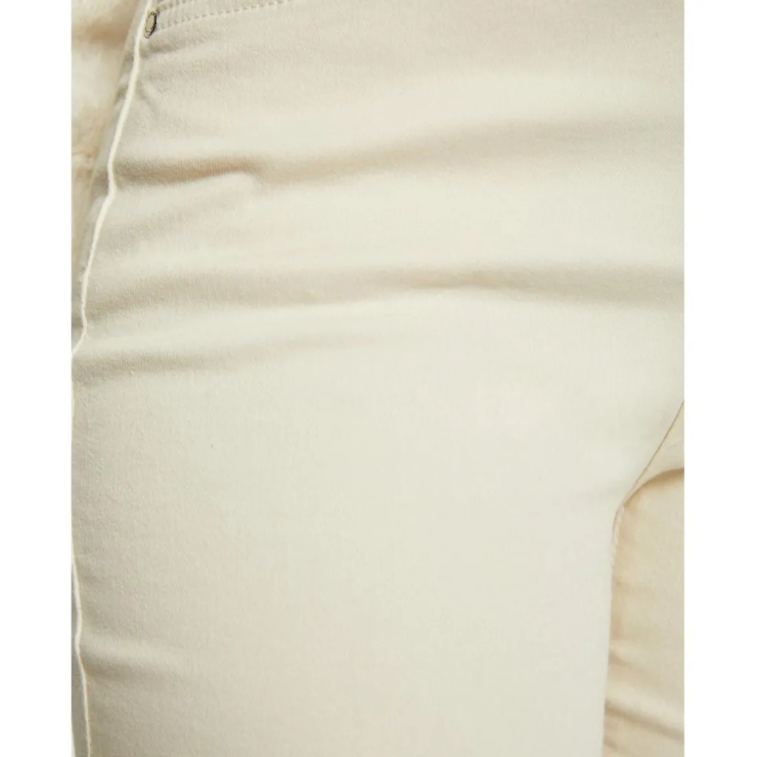 Pantalon slim taille standard ivoire