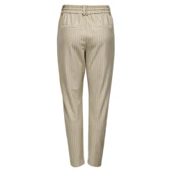 Pantalon taille classique beige en viscose Yael