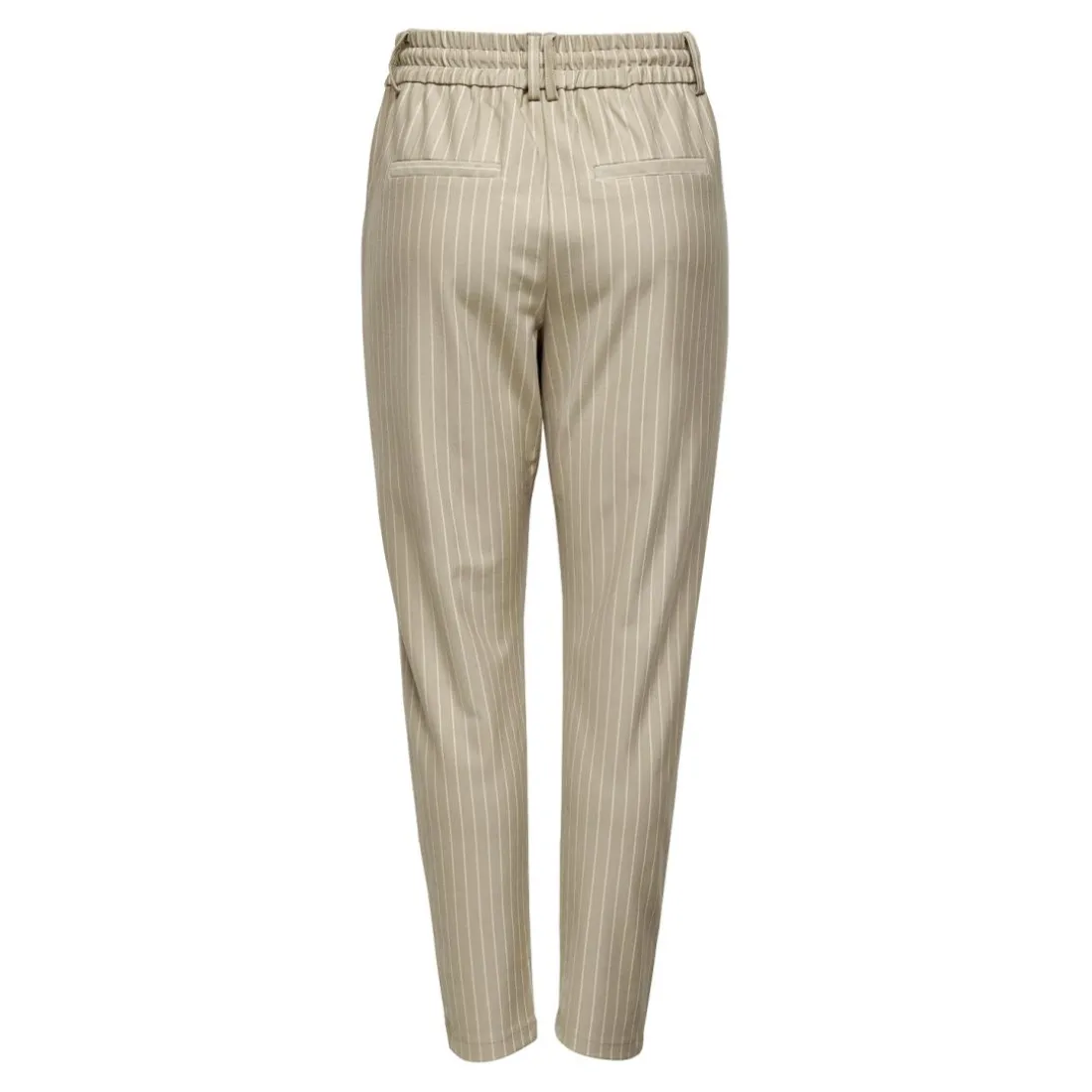 Pantalon taille classique beige en viscose Yael