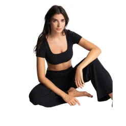 Pantalon taille haute noir