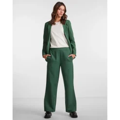 Pantalon tailleur ample taille haute Bozzy vert Faye