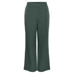 Pantalon tailleur ample taille haute Bozzy vert Faye