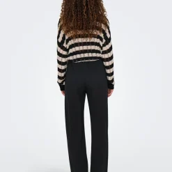 Pantalon Tailleur ONLPOPTRASHIFE - Noir en viscose Eve