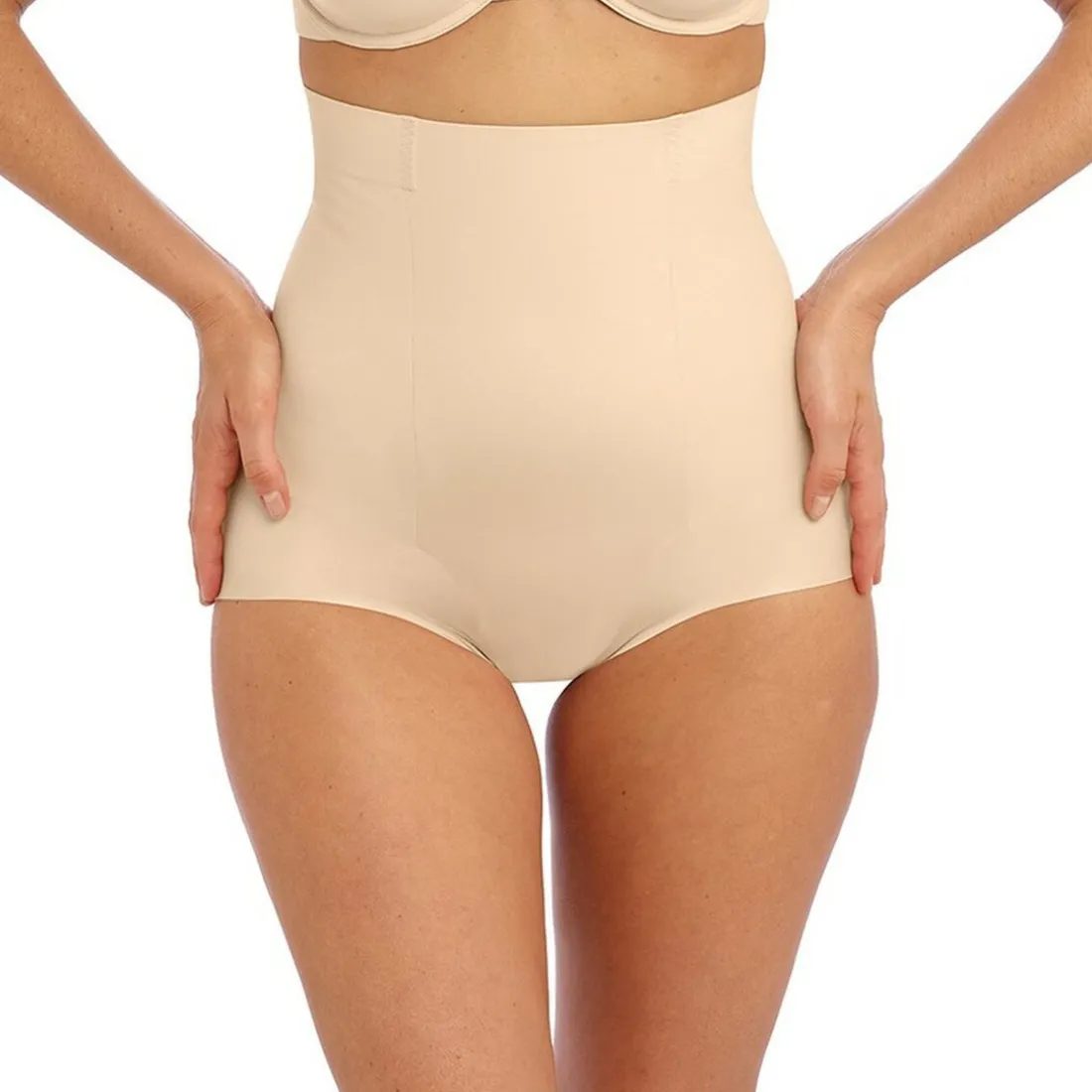 Panties sculptant taille haute - Beige INES SECRET en nylon