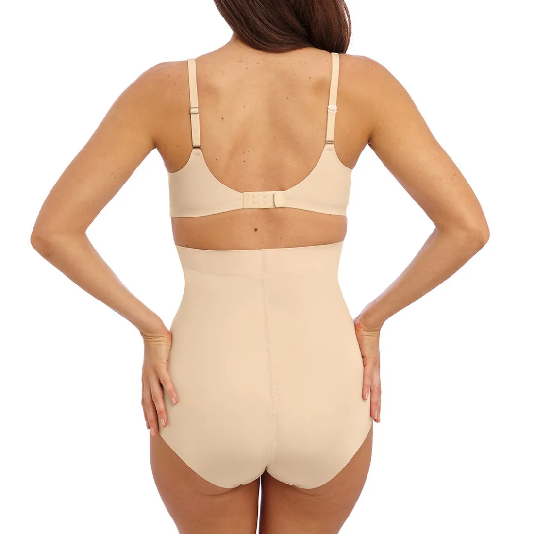 Panties sculptant taille haute - Beige INES SECRET en nylon