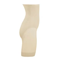 Panty gainant taille haute beige en nylon