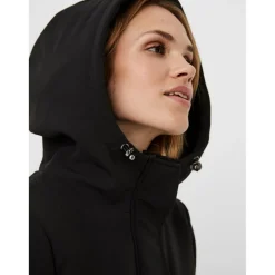 Parka Capuche Au-dessus du genou noir