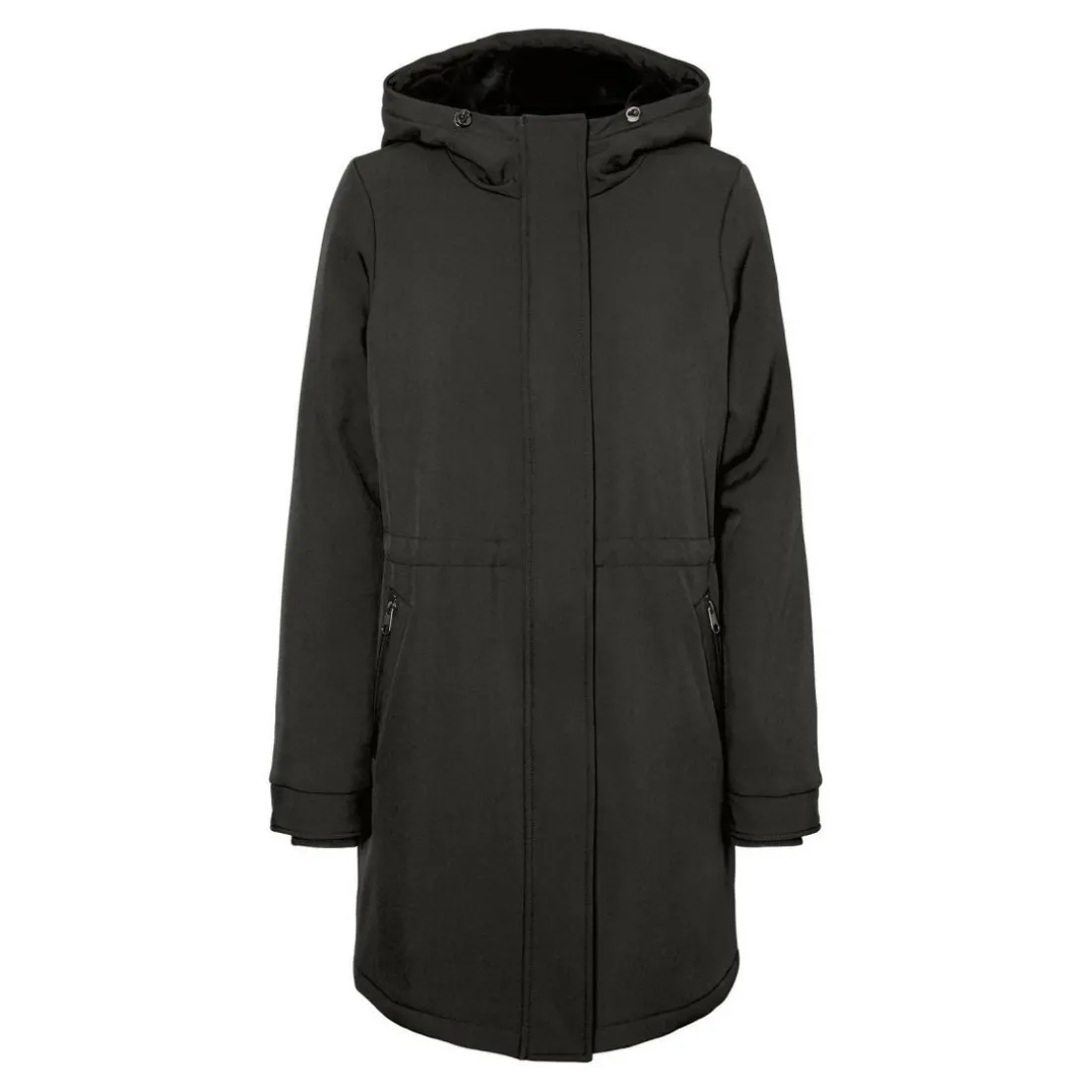 Parka Capuche Au-dessus du genou vert
