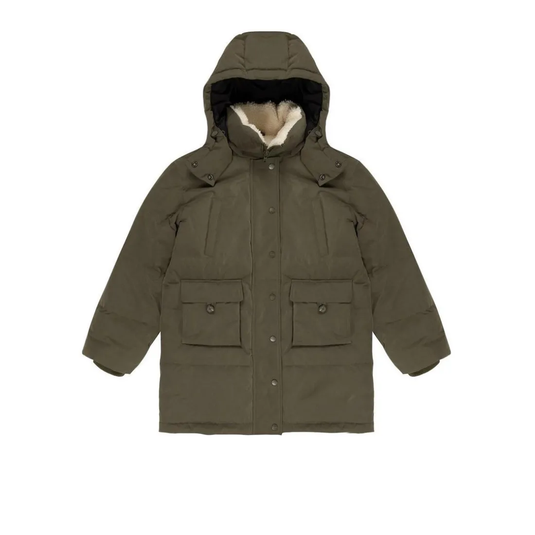 Parka Femme Long Parka kaki