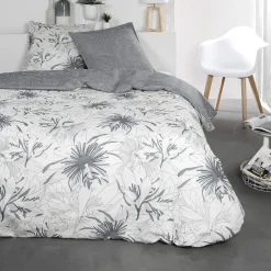 Parure de lit 2 personnes Coton 57 Fils Shamir