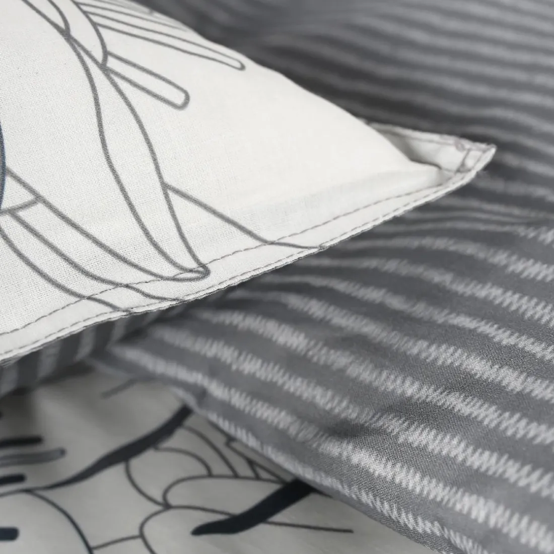Parure de lit 2 personnes Coton 57 Fils Shamir