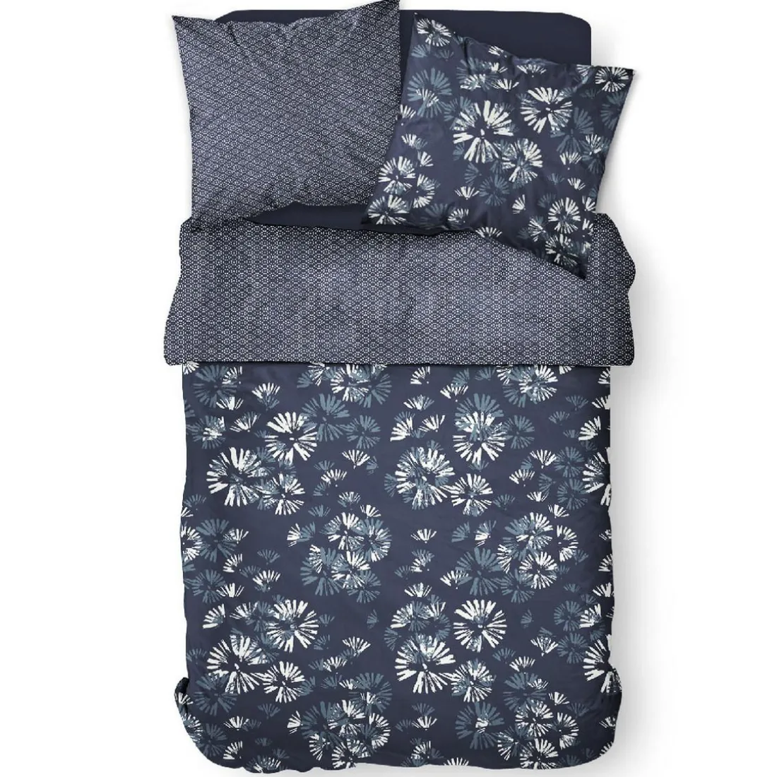 Parure de lit 2 personnes Coton 57 Fils Lyam