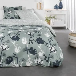 Parure de lit 2 personnes Coton 57 Fils Micka