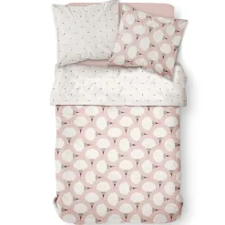 Parure de lit 2 personnes Coton Zippée Imprimé Mawira Lily