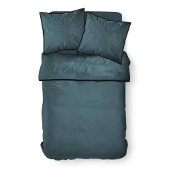 Parure de lit 2 personnes en Coton Bleu