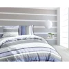 Parure de lit 240 x 220 cm GRAPHO Bleue