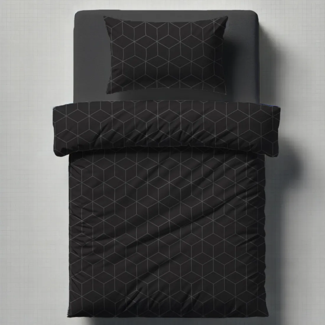 Parure de lit coton JEHAUT - Anthracite