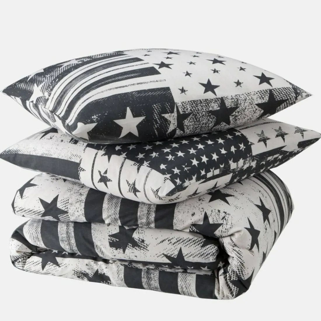 Parure de lit coton STARLY - gris