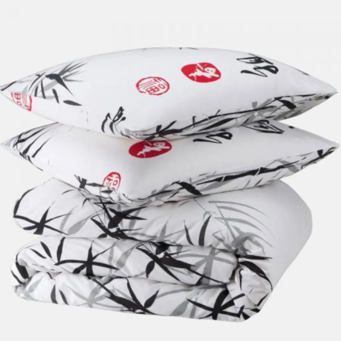 Parure de lit en coton - BAMBOU PANDY