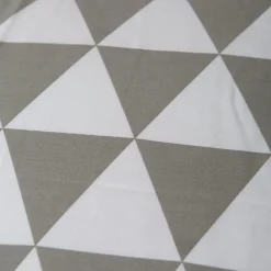 Parure de lit en Coton LORENZ- Gris/Blanc