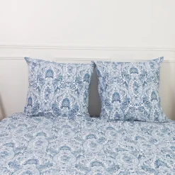 Parure de lit en coton MISTRY - Bleu