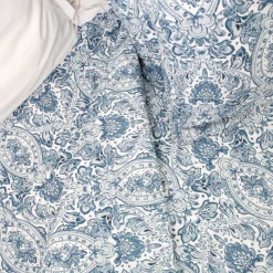 Parure de lit en coton MISTRY - Bleu