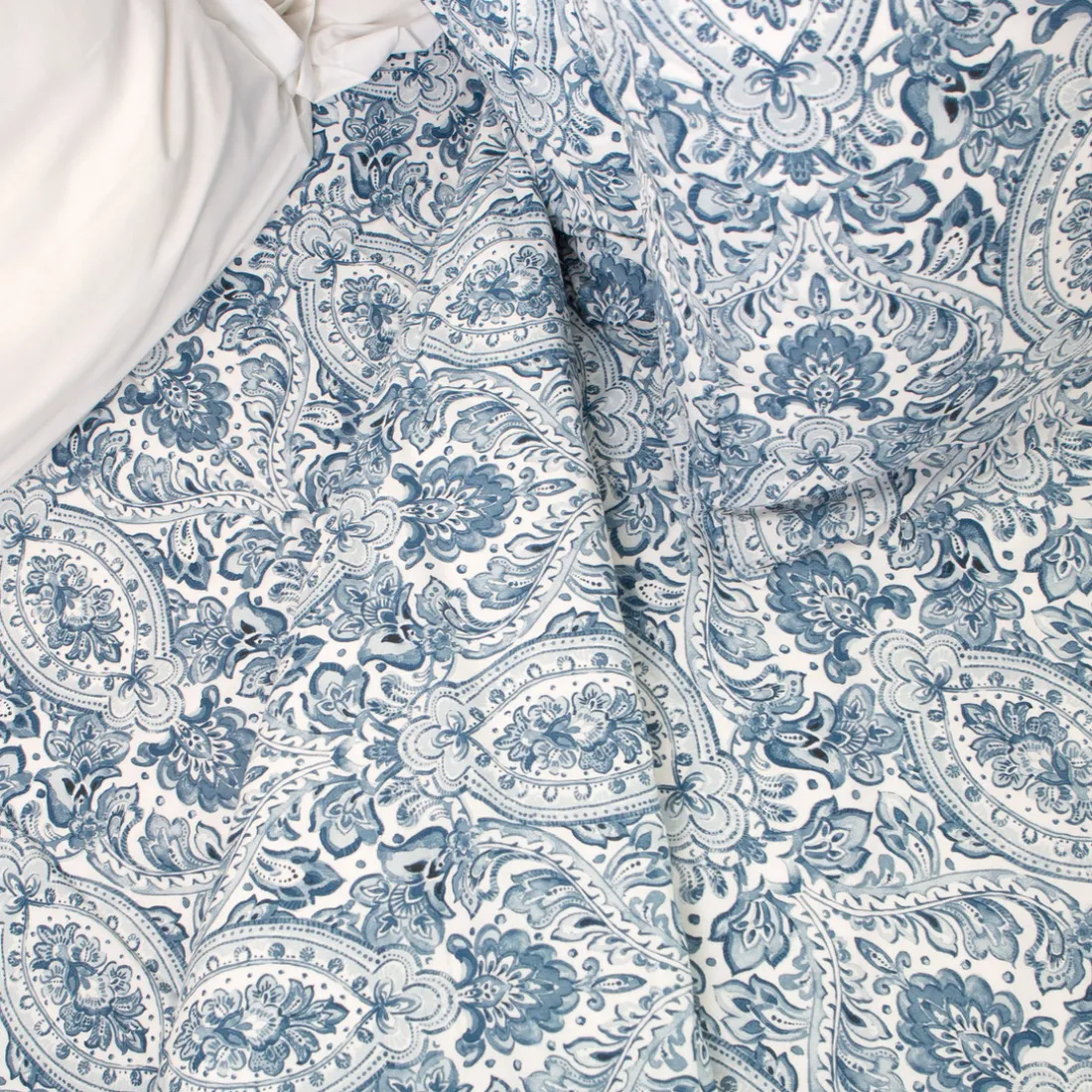 Parure de lit en coton MISTRY - Bleu