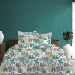 Parure de lit Housse de couette +2Taies 240X220 MALDIVES bleu