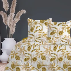 Parure de lit Housse de couette +2Taies 240X220 COLORADO ocre