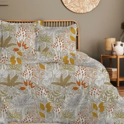 Parure de lit Housse de couette +2Taies 240X220 SAHEL taupe