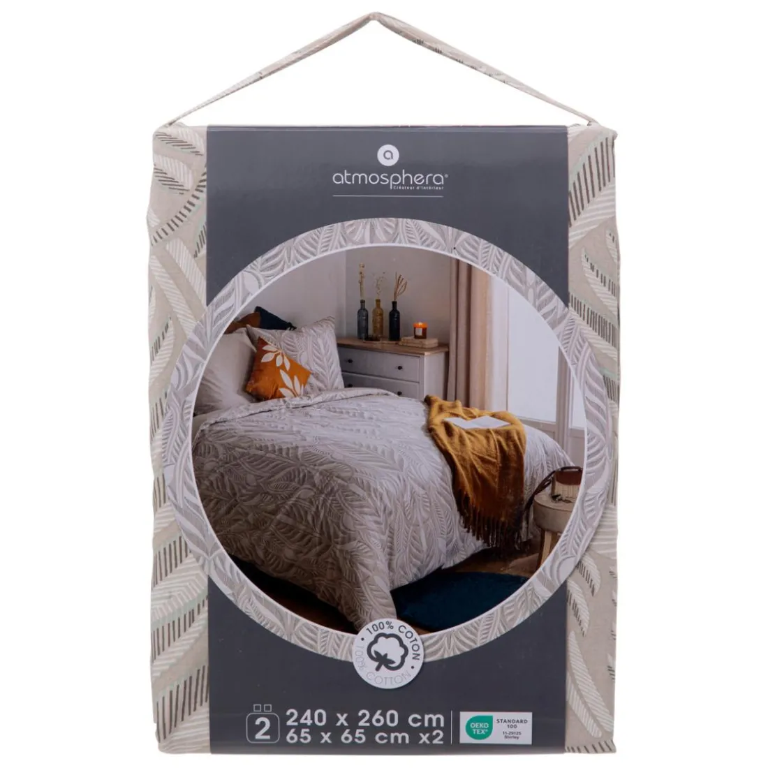 Parure de lit imprimée en coton
