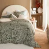 Parure de lit imprimée Naya 240x220cm - vert