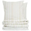 Parure de lit Isao coton blanc/jaune 260x240cm
