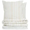 Parure de lit Isao coton blanc/jaune 240x220cm