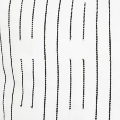 Parure de lit Kain coton blanc/noir 240x220cm