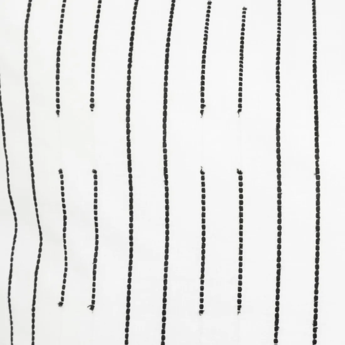 Parure de lit Kain coton blanc/noir 240x220cm