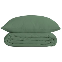 Parure de lit Landiha Percale vert jade 260x240cm