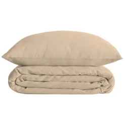Parure de lit Landiha Percale beige lin 240x220cm