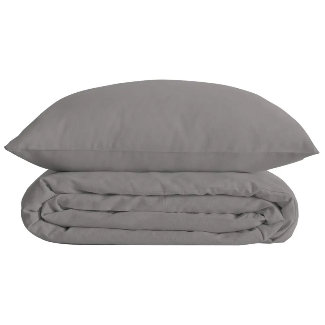 Parure de lit Landiha Percale gris
