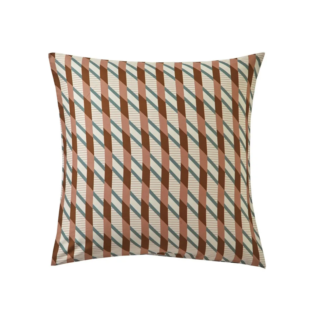 Parure drap plat 240 x 230 cm+ 2 taies 65 x 65 satin FUSION Ambre