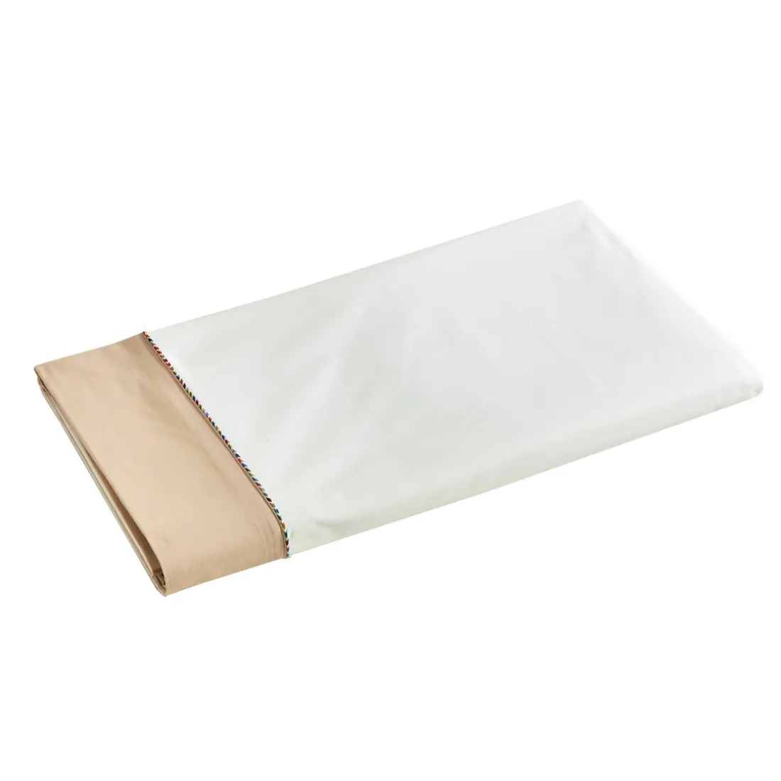 Parure DUO Drap plat 240x300 + 2 Taies d'oreiller 65x65 + Drap Housse 140x190-Chanvre
