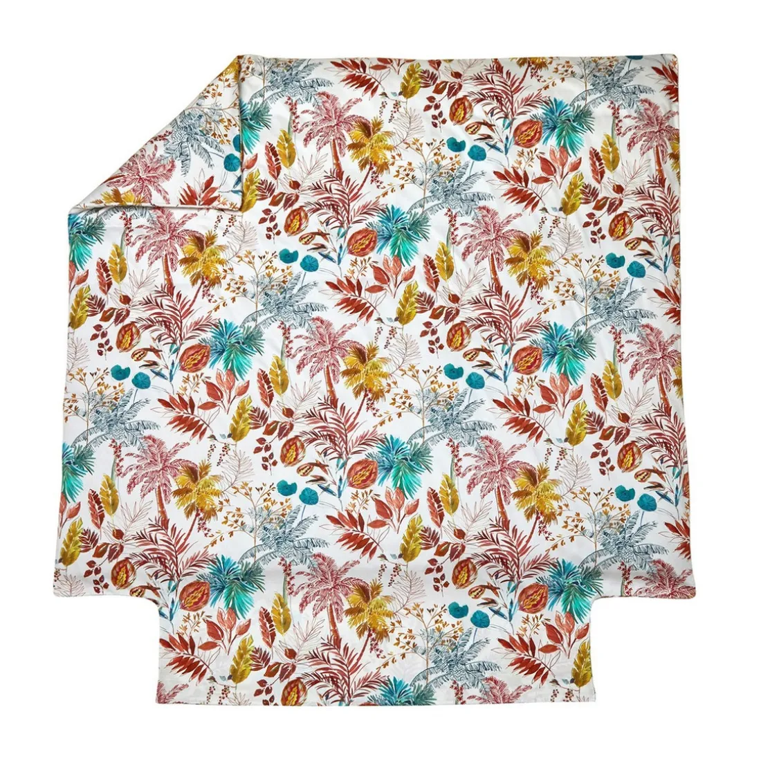 Parure Housse de Couette et 2 Taies d'oreiller PALMERAIE - Tomette