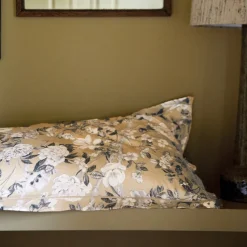 Parure Housse de couette + 2 taies 65 x 65 satin IMPERIAL Chanvre