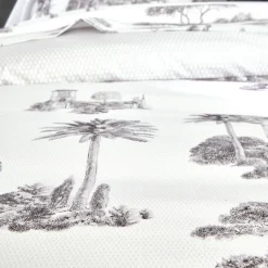 Parure Housse de Couette et2 Taies d'oreiller BourdonGraphi Blanc