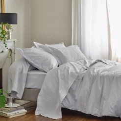Parure Housse de Couette et 2 Taies d'oreiller DIVINE Bourdon Métal